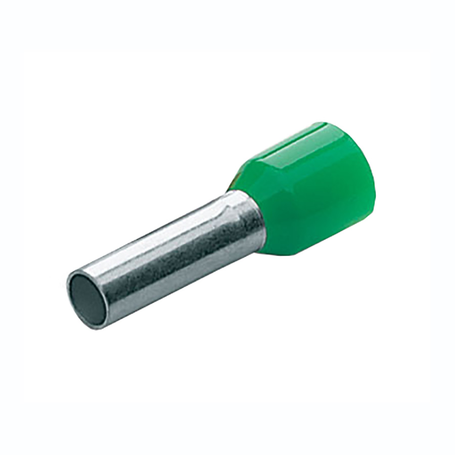 Bootlace Ferrule Insulated 6mm 18mm Green