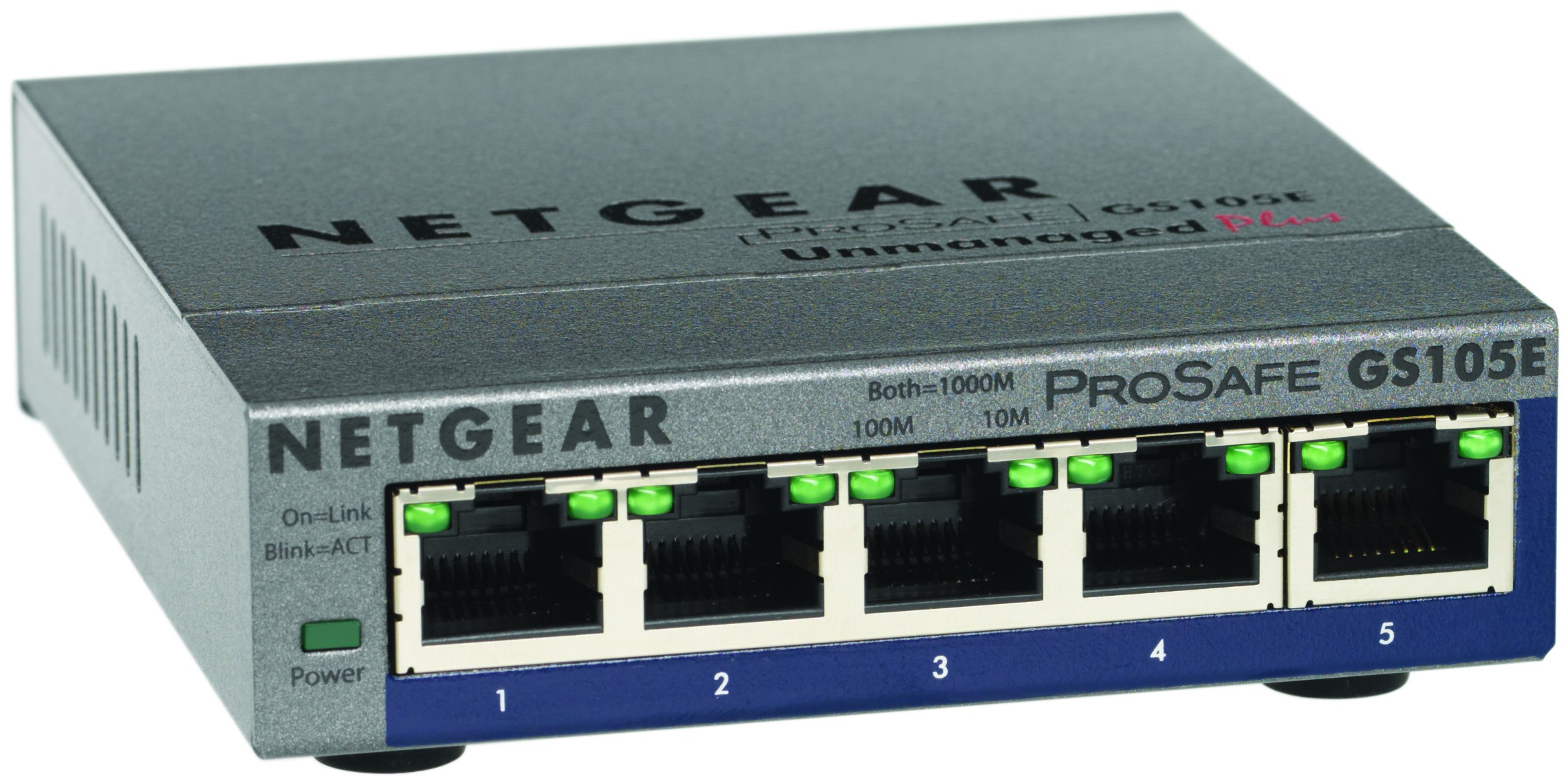 Netgear Gigabit Ethernet Switch Desktop Smart Managed 10/100/1000Mbps 5 Port GS105E